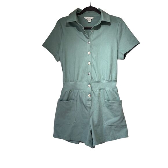 Rae Mode Pants - Rae Mode Women's Short Sleeve Romper Sage Green Size S Casual